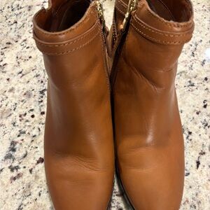 Ralph Lauren Brown Leather Ankle Boots good conditions
